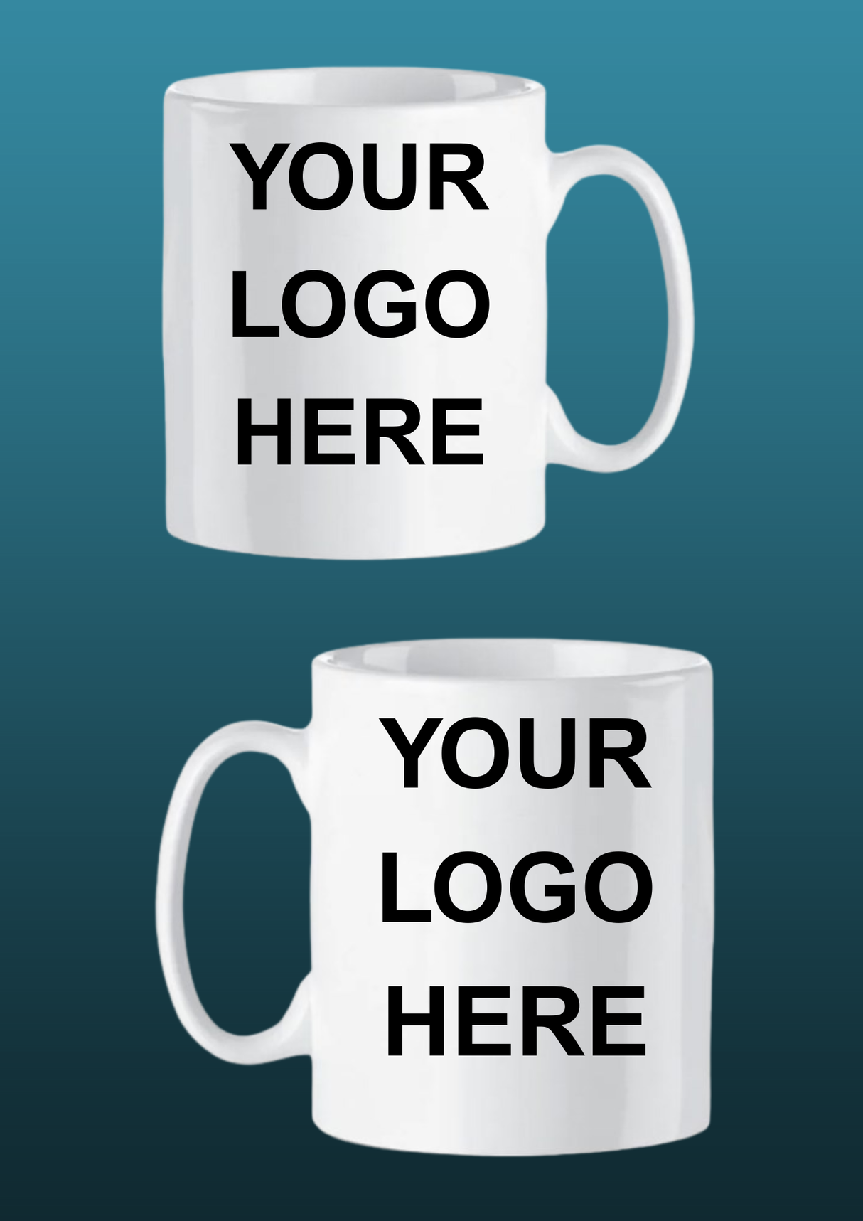 Personalised mug with custom logo design