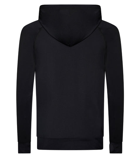 AWDis Cool Contrast Zoodie in Jet Black Back View