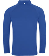 AWDis Cool Half Zip Sweat Top in Royal Blue with Artic White Back View