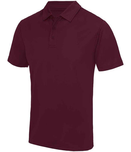 AWDis Cool Polo in burgundy