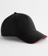 Beechfield Accelerate Cap in Black with Red