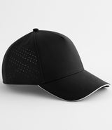 Beechfield Accelerate Cap in Black with White