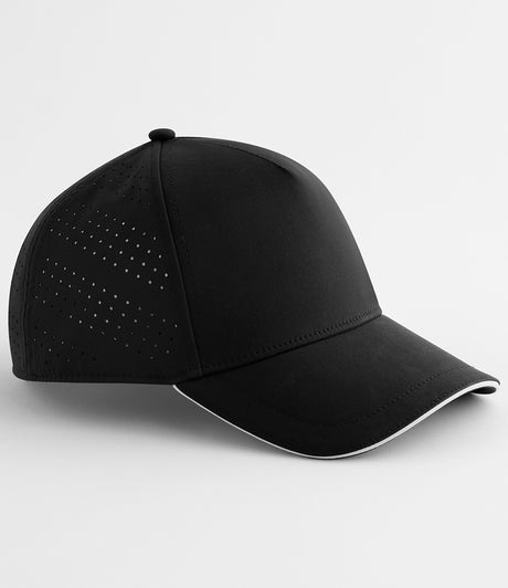 Beechfield Accelerate Cap in Black with White