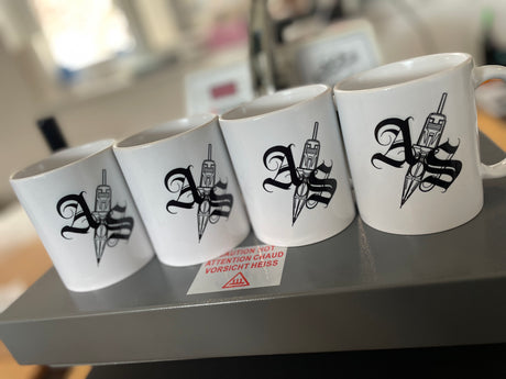 Bulk order of custom printed ceramic mugs