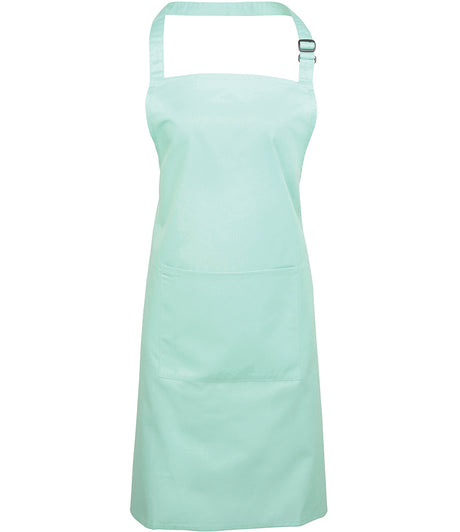 Premier Colours bib apron with pocket in Aqua