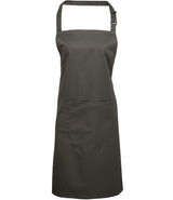 Premier Colours bib apron with pocket in Dark Grey