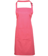 Premier Colours bib apron with pocket in Fuchsia