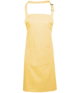 Premier Colours bib apron with pocket in Lemon