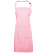 Premier Colours bib apron with pocket in Pink