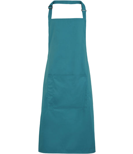 Premier Colours bib apron with pocket in Teal