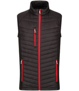 Regatta Navigate Hybrid Bodywarmer in Black with Classic Red Front View