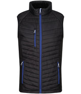 Regatta Navigate Hybrid Bodywarmer in Black with New Royal Blue Front View