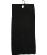 Towel City Microfibre Golf Towel in Black