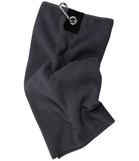 Towel City Microfibre Golf Towel in Steel Grey