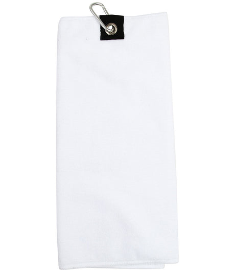 Towel City Microfibre Golf Towel in White